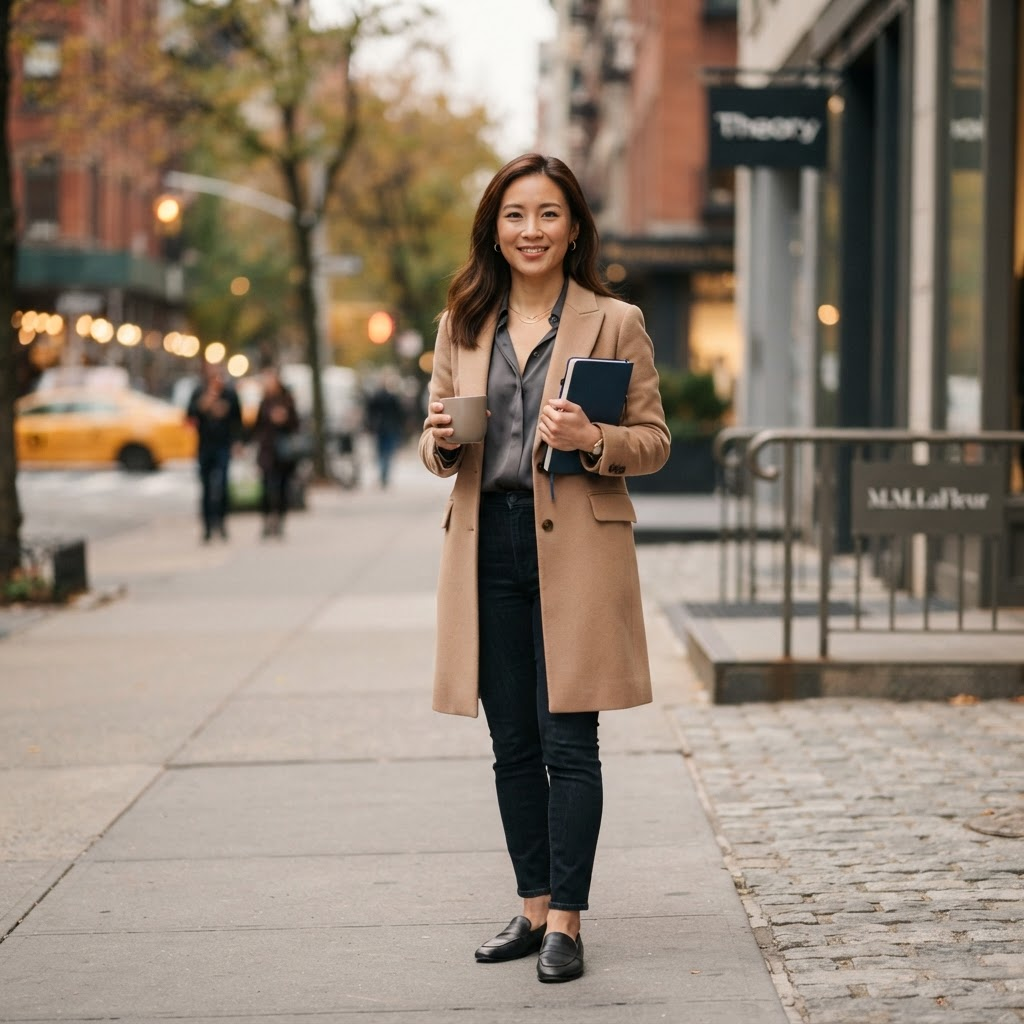 A graduate student and young professional in a New York City neighborhood considering egg freezing at Morgan Fertility